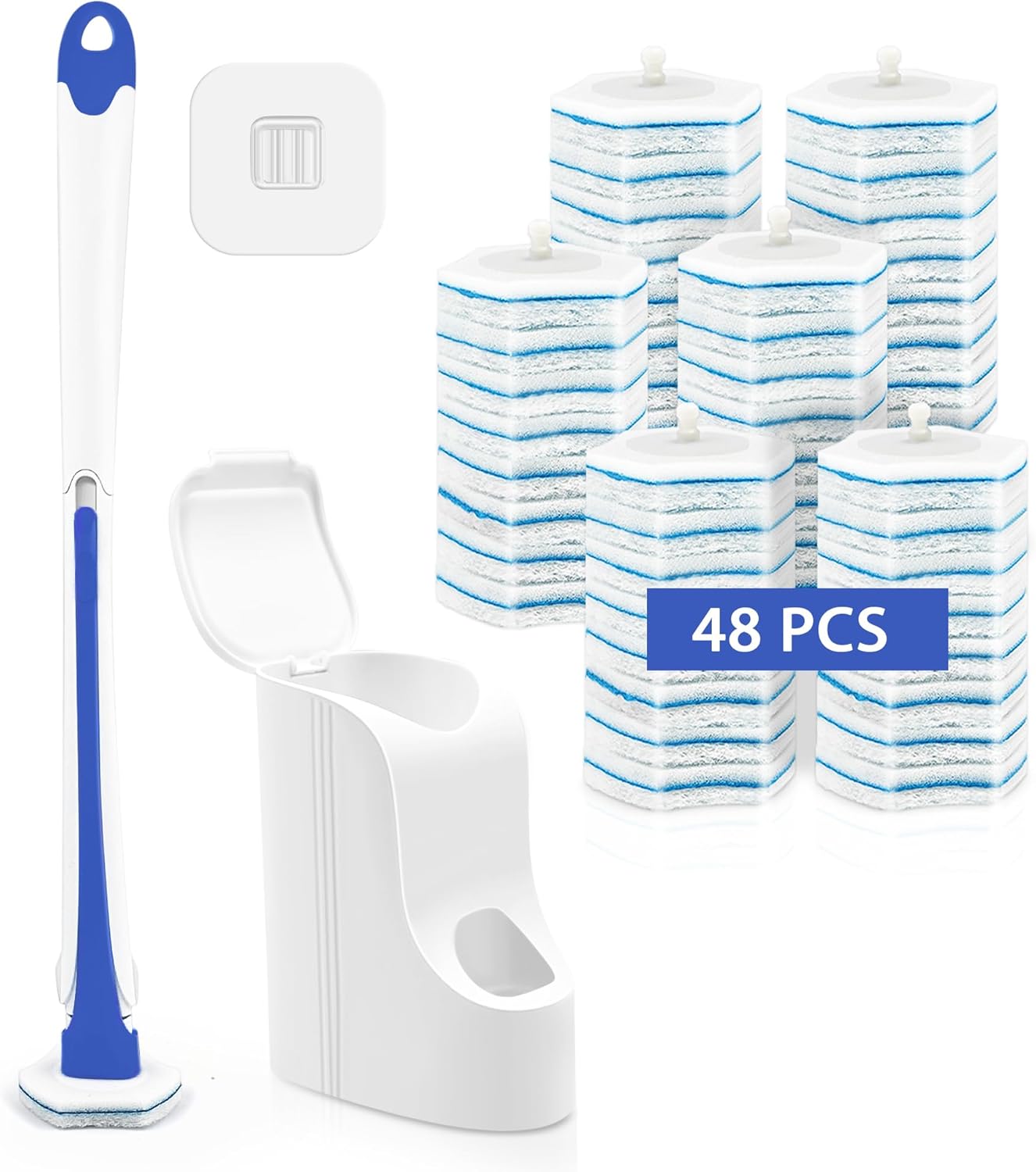 Touchless Disposable Toilet Cleaning Brush(48 Refills)
